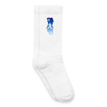 Escalade de nuit - Chaussettes de tennis bio enfant - blanc - Droite