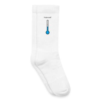 Regenbogen-Entwurf mit Wasserfarbenfinisch - Kinder Tennissocken - Weiß - Rechts