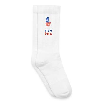 Le Chili fait partie de mon ADN - Chaussettes de tennis bio enfant - blanc - Droite