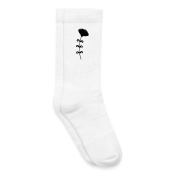 Blume - Kinder Tennissocken - Weiß - Rechts
