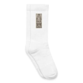 Bâtiment néerlandais - Chaussettes de tennis bio enfant - blanc - Droite