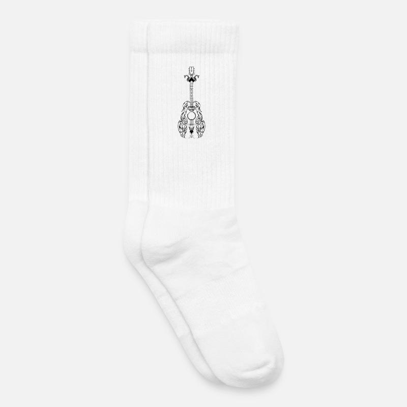 Gitarre Gitarrist Geschenkidee - Kinder Tennissocken - Weiß