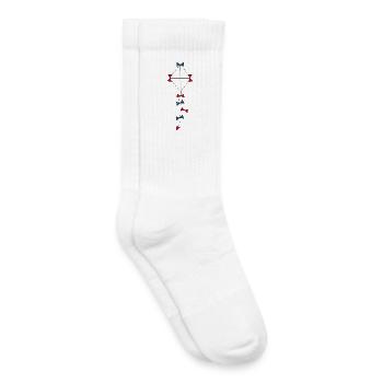 Drachen bunt Herbst - Kinder Tennissocken - Weiß - Rechts