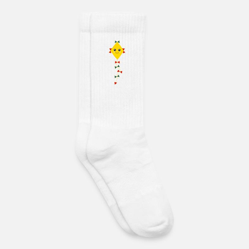 Drachen bunt Herbst - Kinder Tennissocken - Weiß