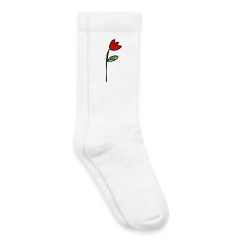 anniversaire. anniversaire décennie. humour. drôle - Chaussettes de tennis bio enfant - blanc - Droite