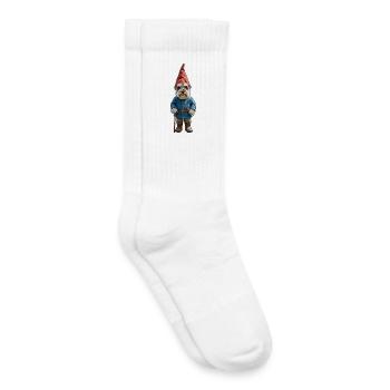 Gartenzwerg Schnauzer Zauber - Kinder Tennissocken - Weiß - Rechts