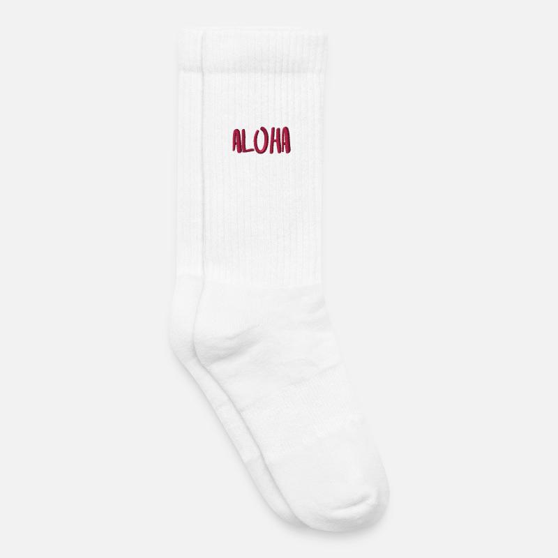 Aloha - Kinder Tennissocken - Weiß