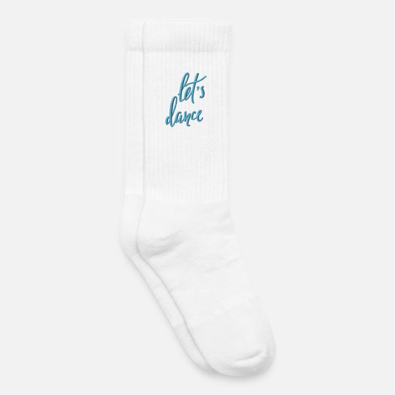 Dansons - Chaussettes de tennis bio enfant - blanc
