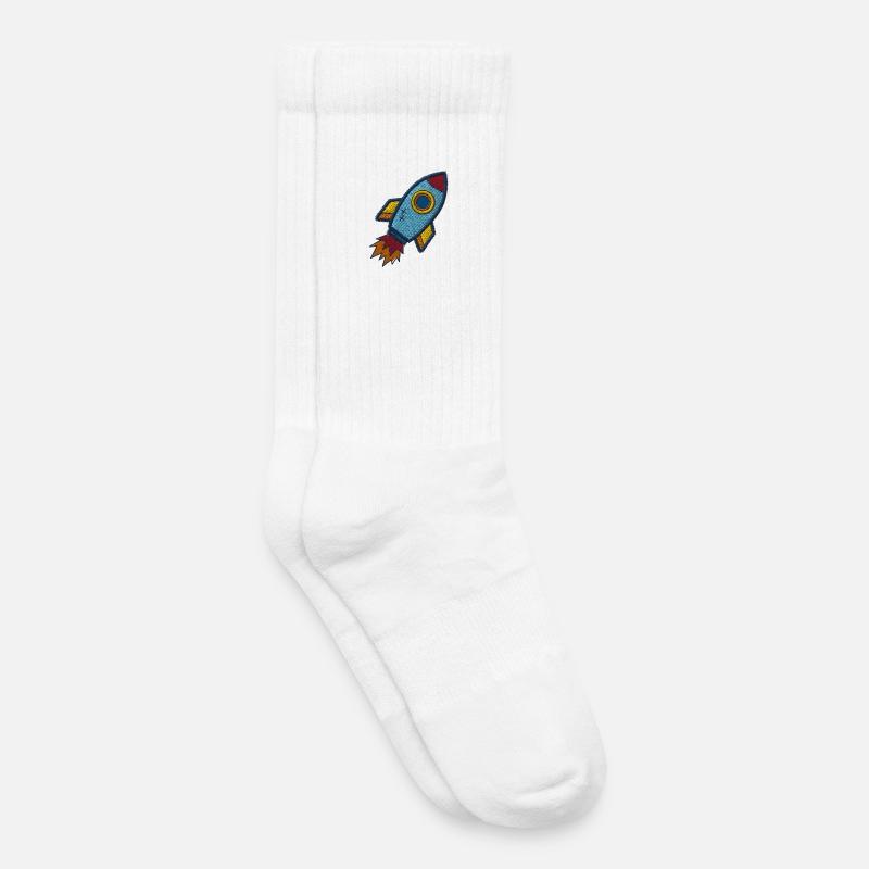 Spaceship - Kinder Tennissocken - Weiß