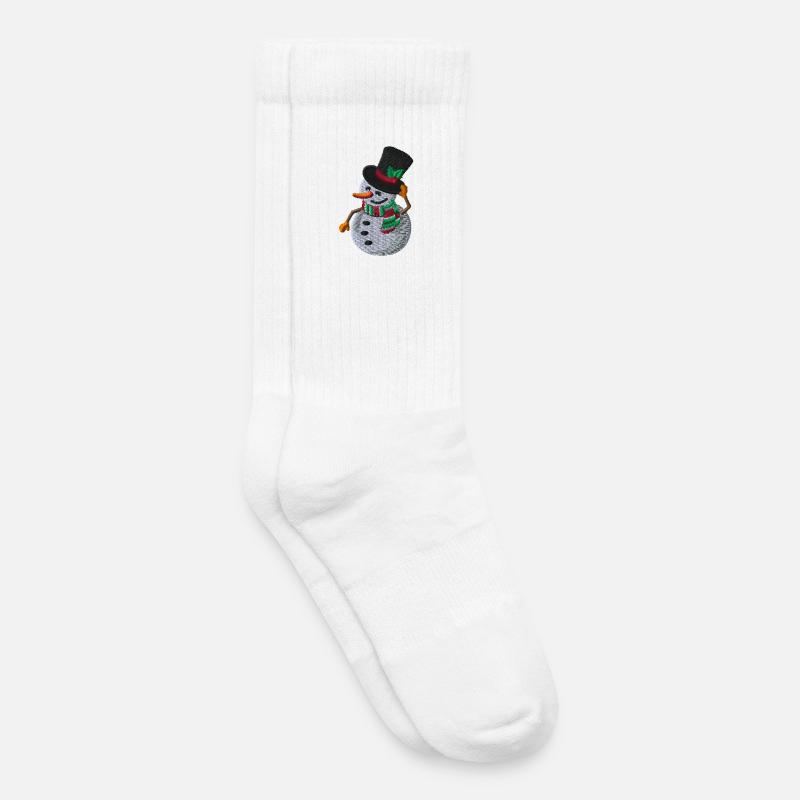 Schneemann - Kinder Tennissocken - Weiß