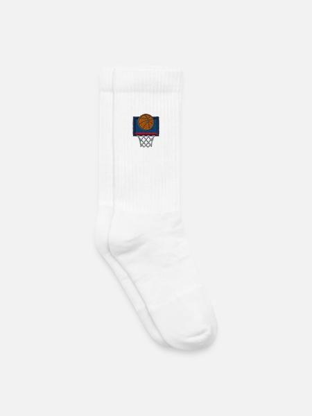 Basketballkorb - Kinder Tennissocken - Weiß