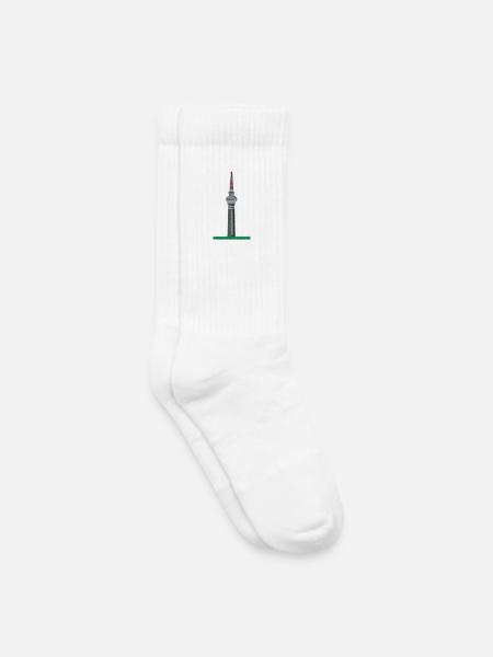 Berlin Turm - Kinder Tennissocken - Weiß