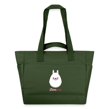Lapin - Sac matelassé déperlant - vert sapin - Devant