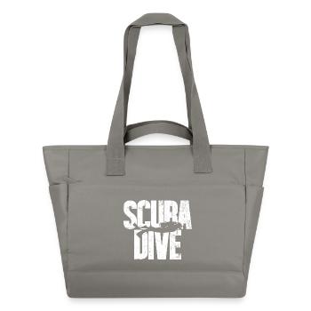 Scuba Love Diver Silhouette - Sac matelassé déperlant - gris - Devant