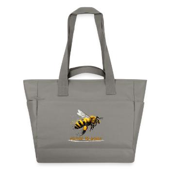 Honey-Honig-Bee-Biene-Imker - Wasserabweisende Padded Bag - Grau - Vorne