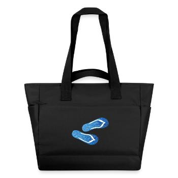 Slippers Jeans Slippers Shoes Flip Flops Camp - Water-Repellent Padded Bag - black - Front