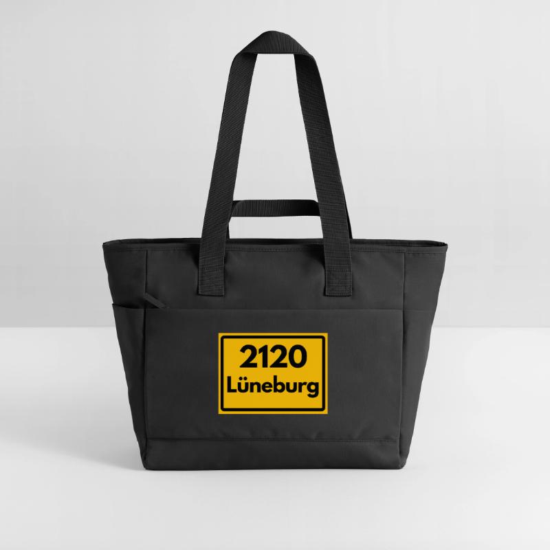 OLD POSTCODE POSTCODE RETRO 2120 LÜNEBURG - HANSE Water-Repellent Padded Bag