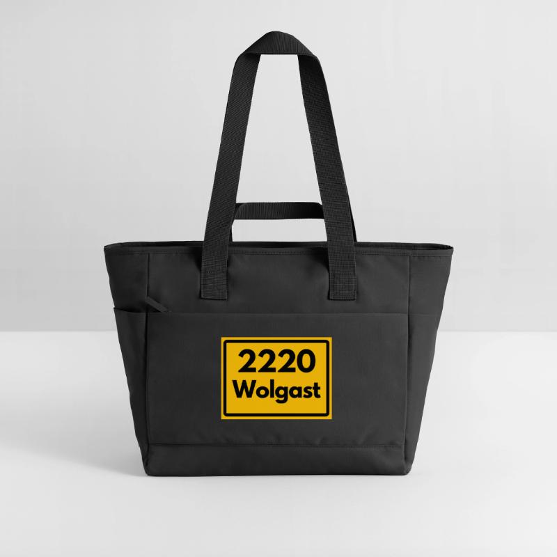 OLD POSTCODE POSTCODE RETRO 2220 WOLGAST HEIMAT Water-Repellent Padded Bag