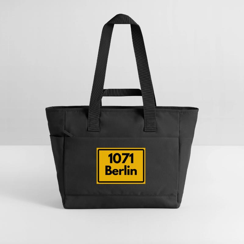 OLD POSTCODE 1071 BERLIN BERLIN OSTALGIE Water-Repellent Padded Bag