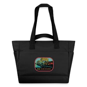 Köln, Die Kranhäuser im Rheinauer Hafen - Wasserabweisende Padded Bag - Schwarz - Vorne