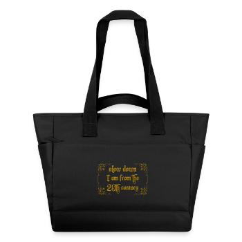 slow down - Wasserabweisende Padded Bag - Schwarz - Vorne