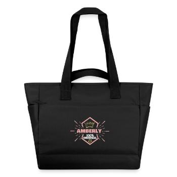 Amberly as a given name - Water-Repellent Padded Bag - black - Front