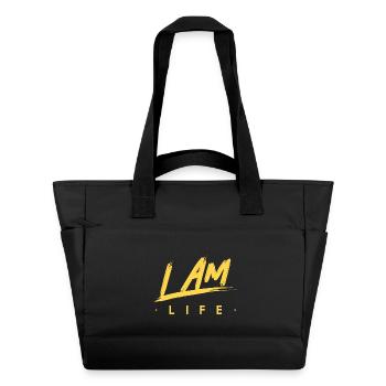 I am life zen motivation - Water-Repellent Padded Bag - black - Front