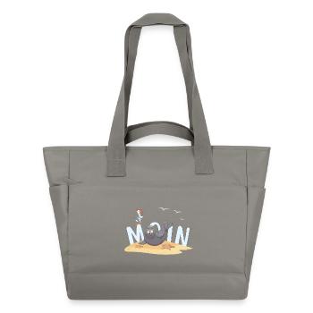 Moin Seal Seagull Beach - Water-Repellent Padded Bag - grey - Front