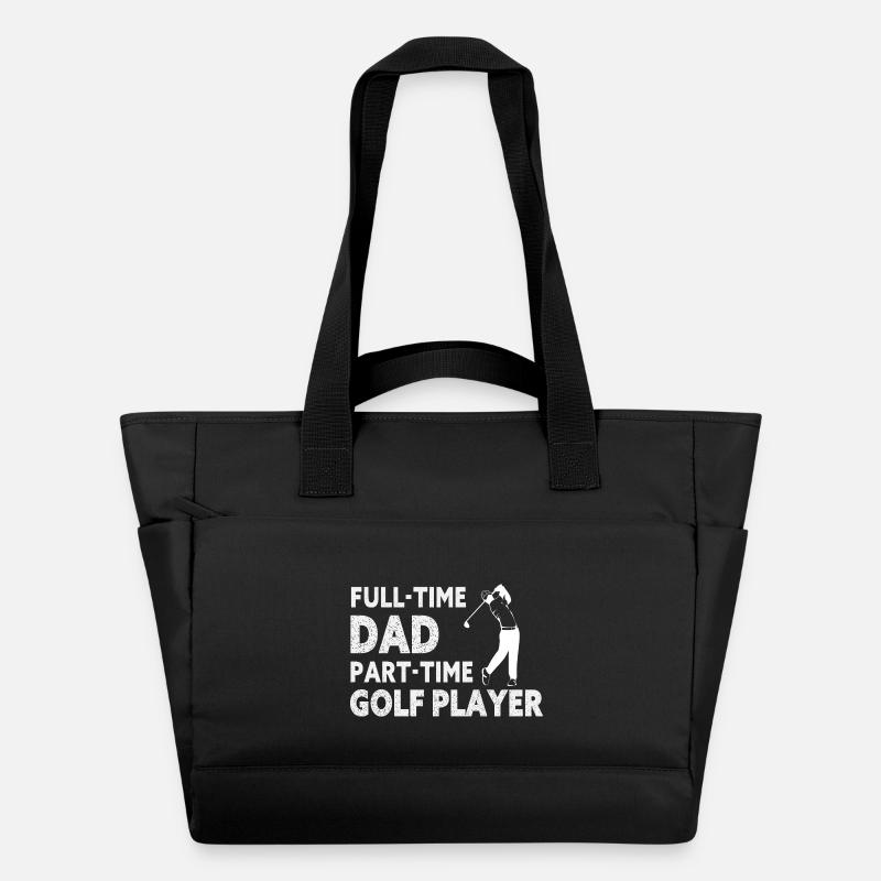Full-Time Dad Part-Time Golf Player – Gift - Sac matelassé déperlant - noir
