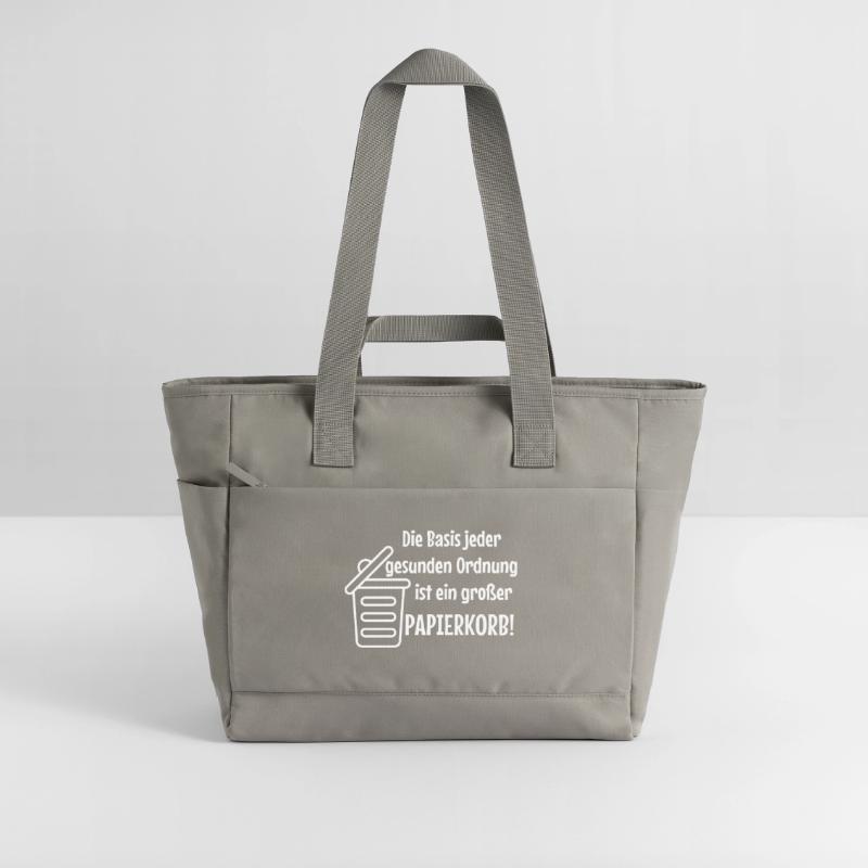 Basic Order: Large Wastepaper Bin Witzer Saying Office Water-Repellent Padded Bag