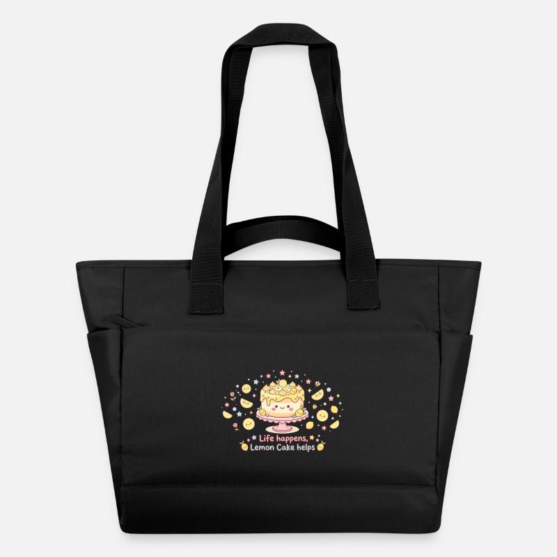 La vie s’en vient Le gâteau au citron aide - Sac matelassé déperlant - noir