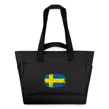 Swedish Brush Flag - Water-Repellent Padded Bag - black - Front