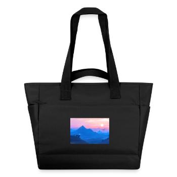 A Stellar Wolf Dream : Couleurs de l'Aube - Poster - Sac matelassé déperlant - noir - Devant