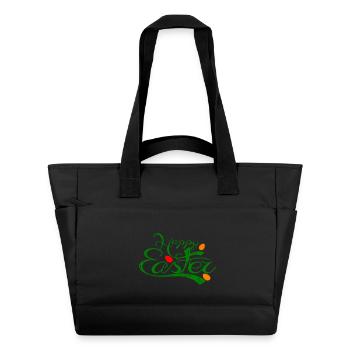 Joyeuses Pâques Osterfest - Sac matelassé déperlant - noir - Devant