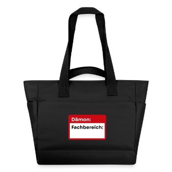 Dämonischer Fachbereich Badge - Wasserabweisende Padded Bag - Schwarz - Vorne