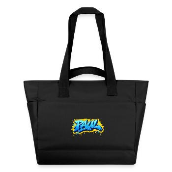 Graffiti PAUL Name Gift Ideal Printable - Water-Repellent Padded Bag - black - Front