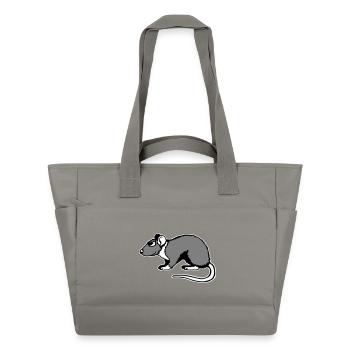 Rat Cool Lunettes de soleil Côté Roggeur drôle - Sac matelassé déperlant - gris - Devant