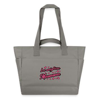 Beste Mamma Mami Mama Frau Muttertag Geschenk - Wasserabweisende Padded Bag - Grau - Vorne