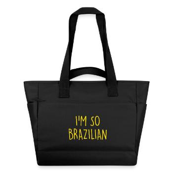 I'm so Brazilian Brazil Brasilien - Water-Repellent Padded Bag - black - Front