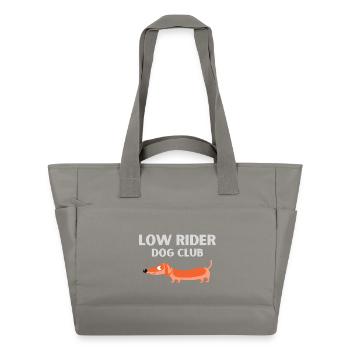 Dog club Dachshund - Water-Repellent Padded Bag - grey - Front
