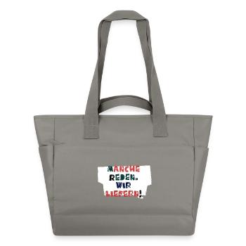 Talk &amp; Act! - Water-Repellent Padded Bag - grey - Front