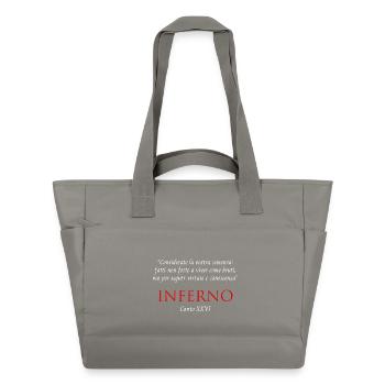 Inferno Canto XXVI Divine Commedy Considerate - Sac matelassé déperlant - gris - Devant
