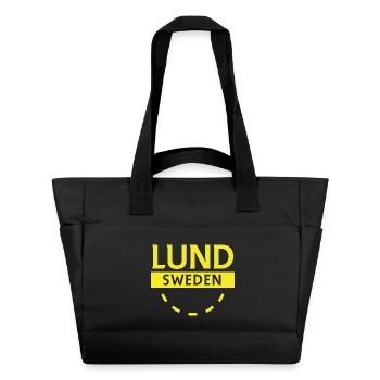 Lund Suède Logo de la ville - Sac matelassé déperlant - noir - Devant
