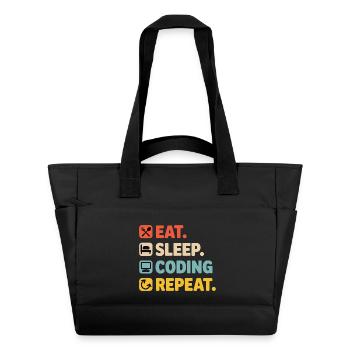 Programmer's Life Humor for Programmers - Water-Repellent Padded Bag - black - Front