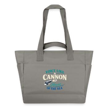 Shanty Crew folk music community - Water-Repellent Padded Bag - grey - Front