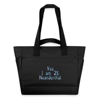 Yes I am 2% Neanderthal - Water-Repellent Padded Bag - black - Front