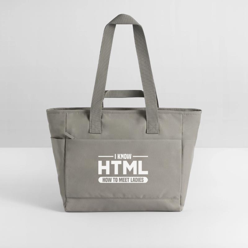 HTML Humor Code Programmierer Spruch Wasserabweisende Padded Bag