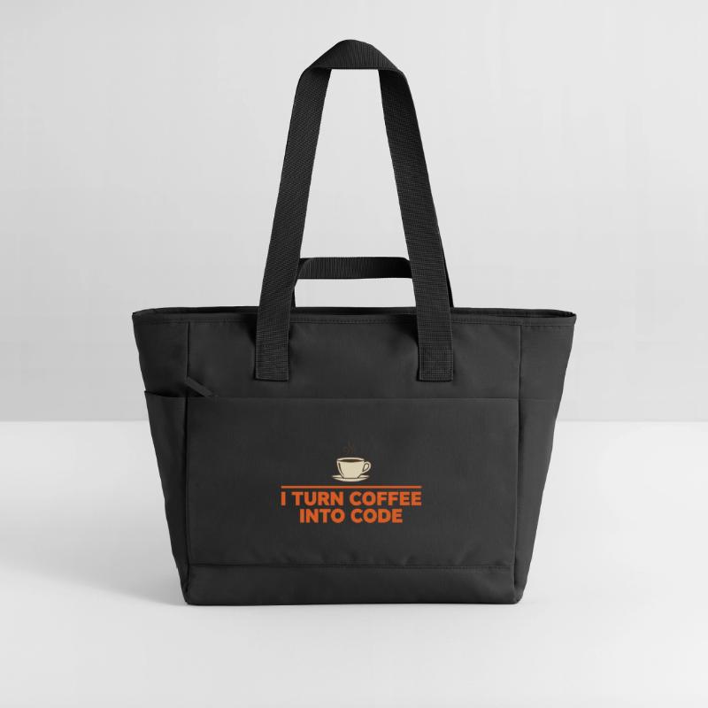 Je transforme le café en code – Programmer Retro Sac matelassé déperlant