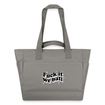 Fuck It We Ball - Retro Stars White - Sac matelassé déperlant - gris - Devant