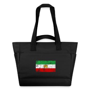 Iran Old Flag Grunge Retro VIntage - Water-Repellent Padded Bag - black - Front